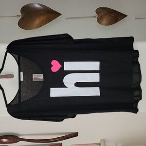 Aran's Den Hi Bye OVERSIZED shirt black size 1X NWT